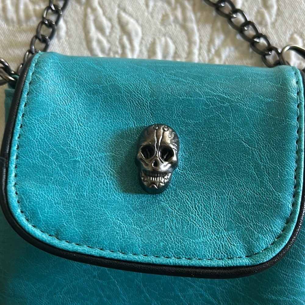 Turquoise Skull Phone 📱 bag